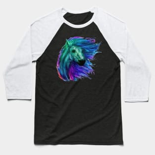 Horse Run Full color Baseball T-Shirt